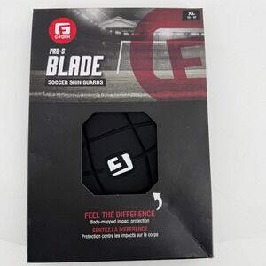 G-Form Pro-S Blade Soccer Shin‎ Guards Black XL NOCSAE SmartFlex SP5202016 NEW
